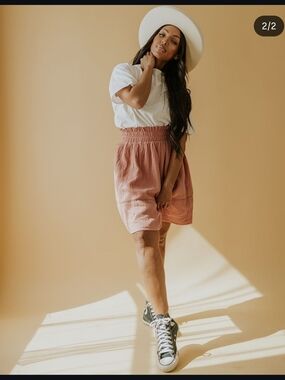 Salt Peach Pink Gauzy Skirt Size Medium